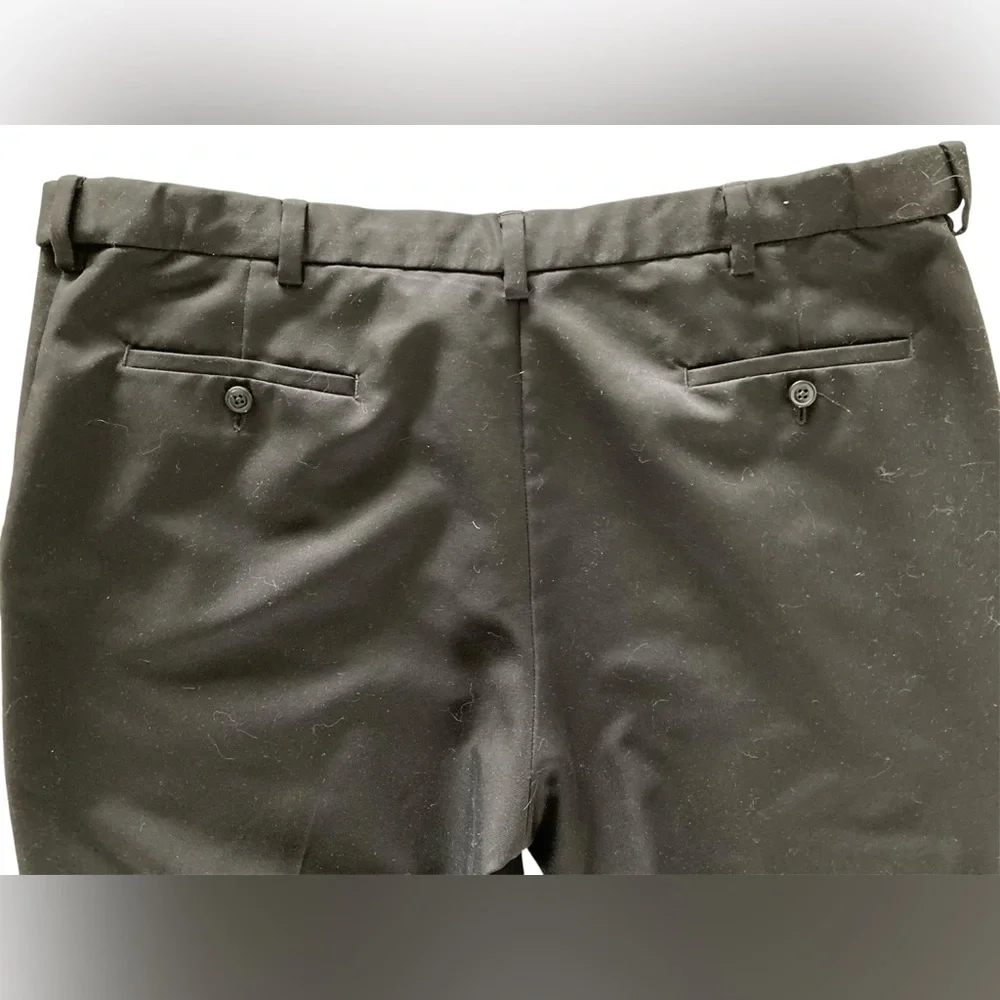 Haggar Men's Black Trousers  - Straight Leg, Sz 40x29